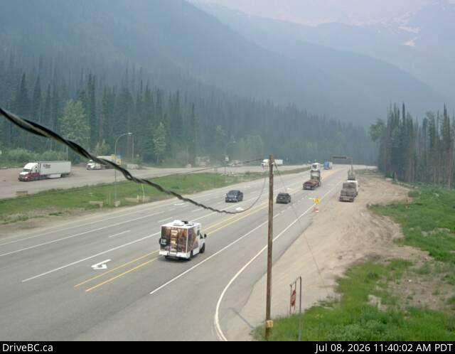 Snapshot from Rogers Pass