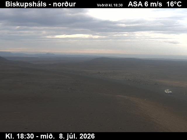 Snapshot from Biskupsháls — Biskupsháls - norður