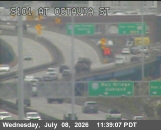 Snapshot from TV301 -- US-101 : At Octavia St