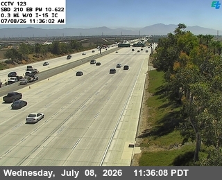 Snapshot from I-210 : (123) 0.3 Miles West of I-15