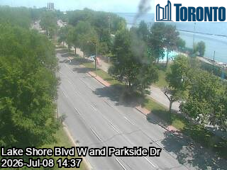 Snapshot from LAKE SHORE BLVD W / PARKSIDE DR