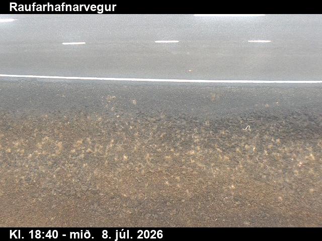 Snapshot from Raufarhafnarvegur — Raufarhafnarvegur séð niður á veg
