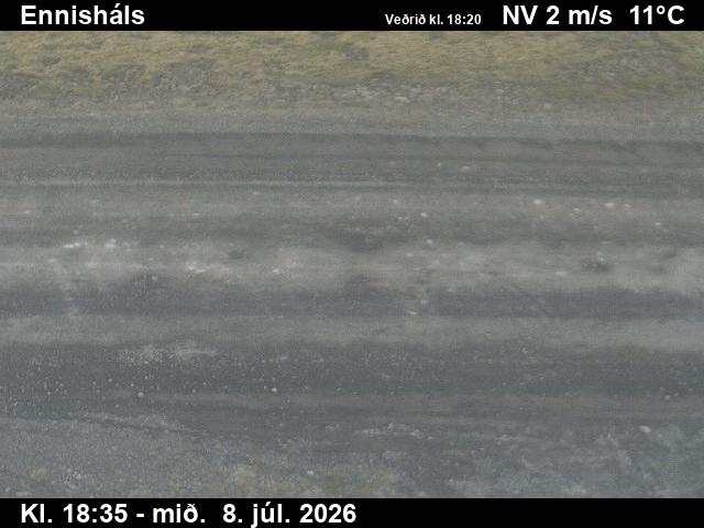 Snapshot from Ennisháls — Ennisháls séð niður á veg