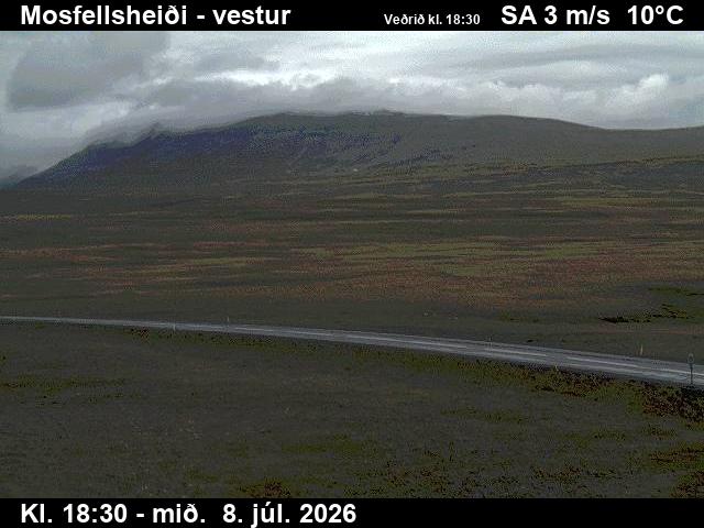 Snapshot from Mosfellsheiði — Mosfellsheiði til vesturs
