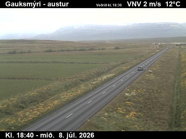 Snapshot from Gauksmýri — Gauksmýri séð til austurs