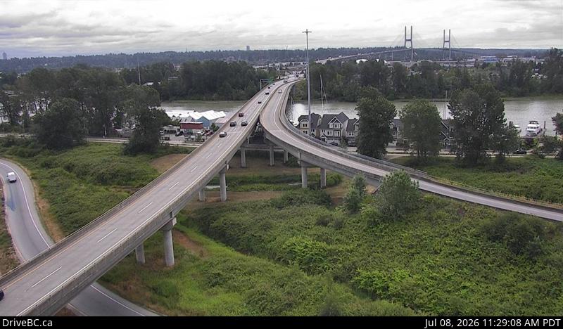 Snapshot from Alex Fraser Bridge Southbound