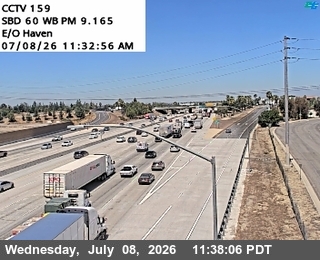 Snapshot from SR-60 : (159) East of Haven Avenue