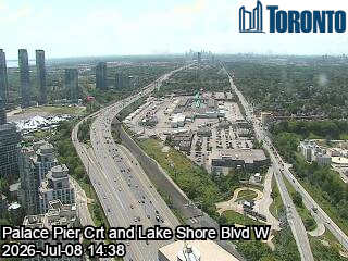 Snapshot from LAKE SHORE BLVD W / PALACE PIER CRT