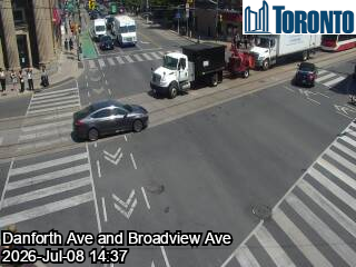 Snapshot from DANFORTH AVE / BROADVIEW AVE
