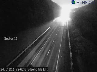 Snapshot from I-79 @ MM 62.8 (S-bend_nb Entrance) Northbound
