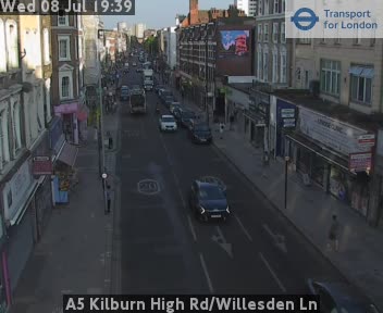 Snapshot from A5 Kilburn High Rd/Willesden Ln