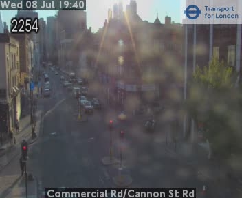 Snapshot from Commercial Rd/Cannon St Rd