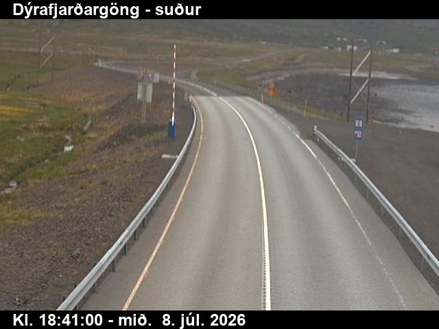 Snapshot from Dýrafjarðargöng suður — Dýrafjarðargöng séð inn Arnarfjörð