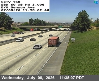 Snapshot from SR-60 : (150) East of Benson Avenue