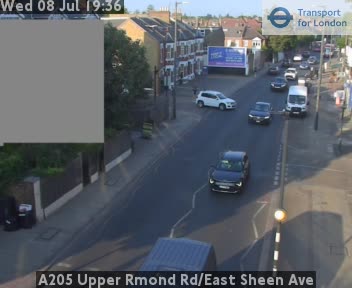 Snapshot from A205 Upper Rmond Rd/East Sheen Ave