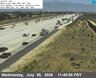 Snapshot from I-15 : (75) 68th Street Overcross