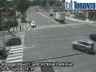 Snapshot from SHEPPARD AVE E / VICTORIA PARK AVE