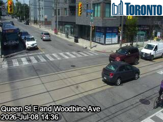 Snapshot from QUEEN ST E / WOODBINE AVE