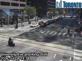 Snapshot from UNIVERSITY AVE / KING ST W