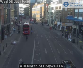 Snapshot from A10 North of Holywell Ln