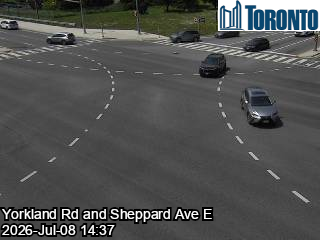 Snapshot from SHEPPARD AVE E / 404 N SHEPPARD AVE RAMP / YORKLAND RD