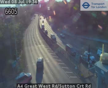 Snapshot from A4 Great West Rd/Sutton Crt Rd
