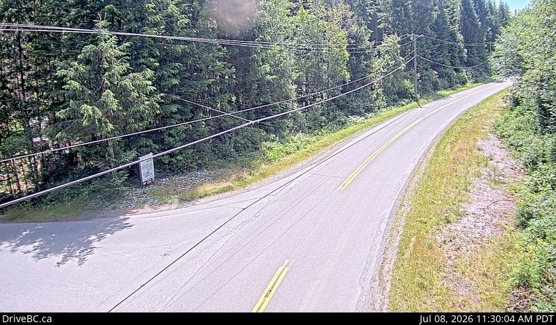 Snapshot from Hwy 14 at Trailhead Drive
