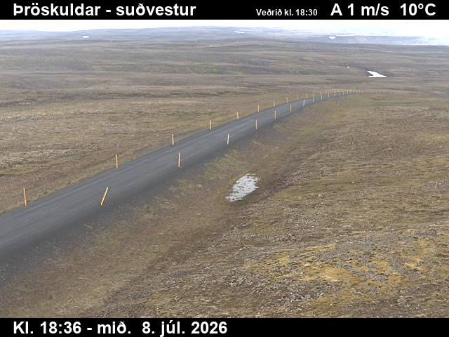 Snapshot from Þröskuldar — Þröskuldar séð til suðvesturs