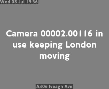 Snapshot from A406 Iveagh Ave
