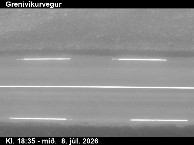 Snapshot from Grenivíkurvegur — Grenivíkurvegur séð niður á veg