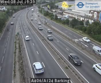 Snapshot from A406/A124 Barking