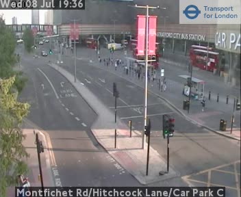 Snapshot from Montfichet Rd/Hitchcock Lane/Car Park C