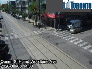 Snapshot from QUEEN ST E / WOODBINE AVE
