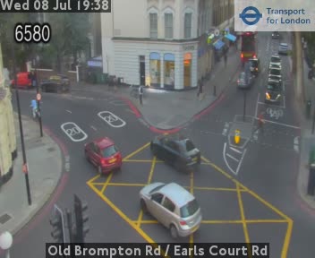 Snapshot from Old Brompton Rd / Earls Court Rd