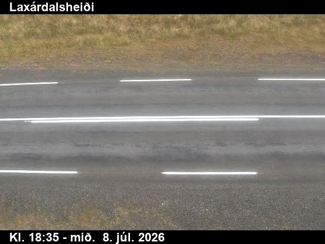 Snapshot from Þverárfjall á Laxárdalsheiði — Þverárfjallsvegur á Laxárdalsheiði séð niður á veg