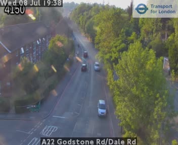 Snapshot from A22 Godstone Rd/Dale Rd