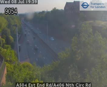Snapshot from A504 Est End Rd/A406 Nth Circ Rd
