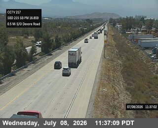 Snapshot from I-215 : (217) 0.5 Mi South of Devore