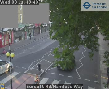 Snapshot from Burdett Rd/Hamlets Way