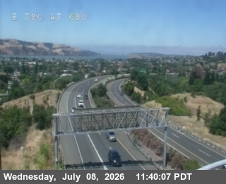Snapshot from TV815 -- I-780 : I-680 Split