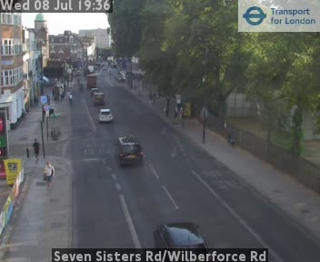 Snapshot from Seven Sisters Rd/Wilberforce Rd