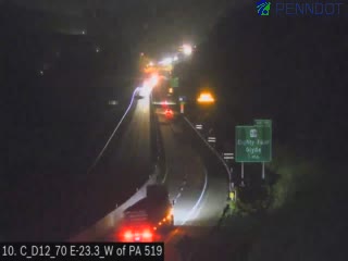 Snapshot from I-70 @ MM 23.3 (West Of PA 519) Eastbound
