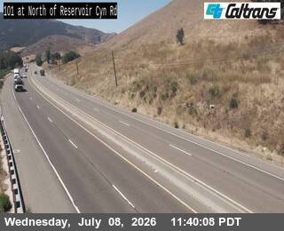 Snapshot from US-101 : North of Reservoir Canyon Road