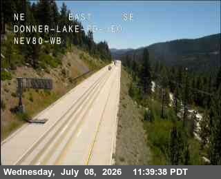 Snapshot from Hwy 80 at Donner Lake