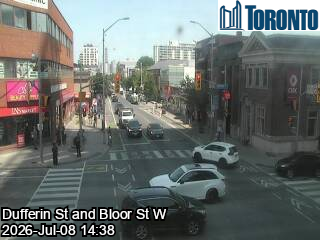 Snapshot from DUFFERIN ST / BLOOR ST W