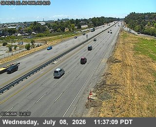 Snapshot from TVE88 -- US-101 : AT ROWLAND BL