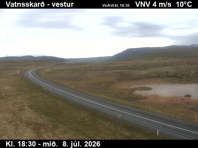 Snapshot from Vatnsskarð — Vatnsskarð séð til vesturs