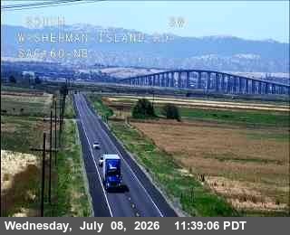 Snapshot from Hwy 160 at Sherman Island Rd
