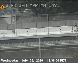 Snapshot from TV512 -- I-80 : Just East Of Appian Way