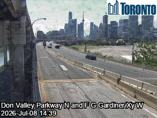 Snapshot from F G GARDINER XY W / DON VALLEY PARKWAY N